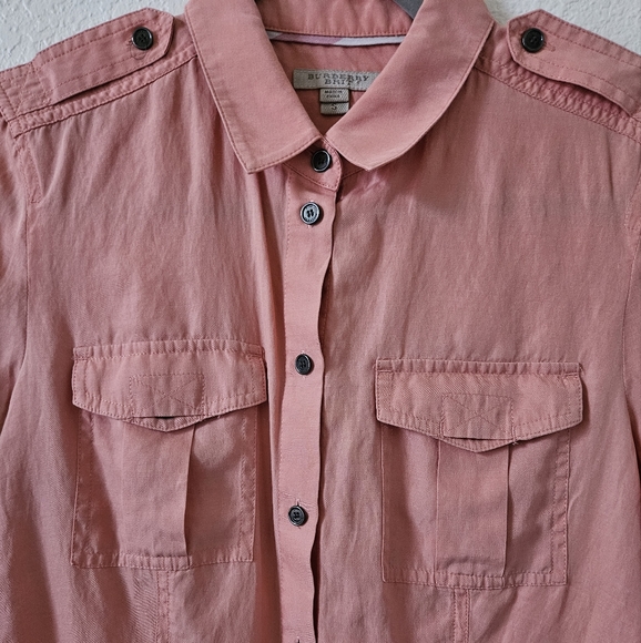 Burberry Britt vintage button down dress shirt size small. - Picture 3 of 5